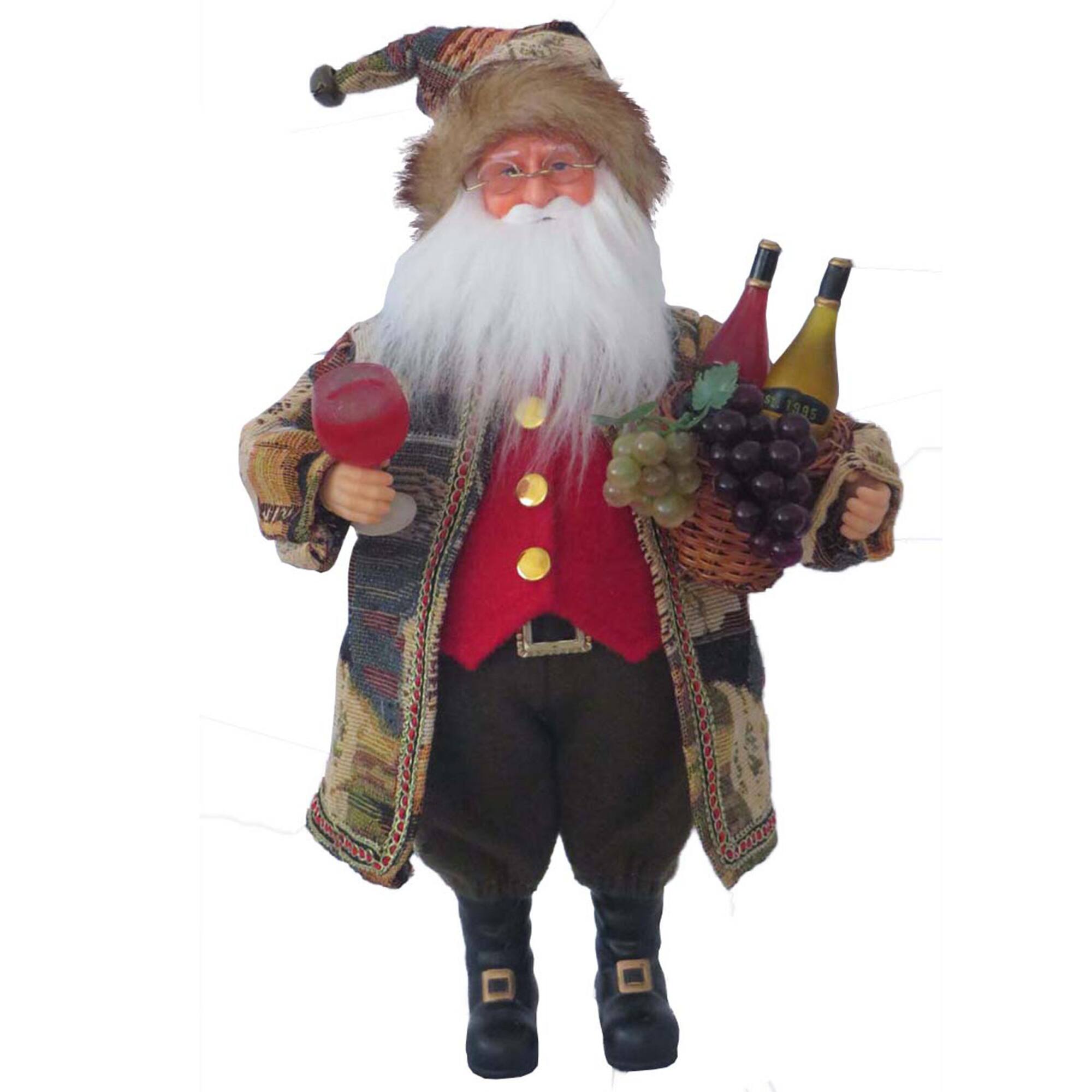 Santa's Workshop 15" Wine Tasting Claus